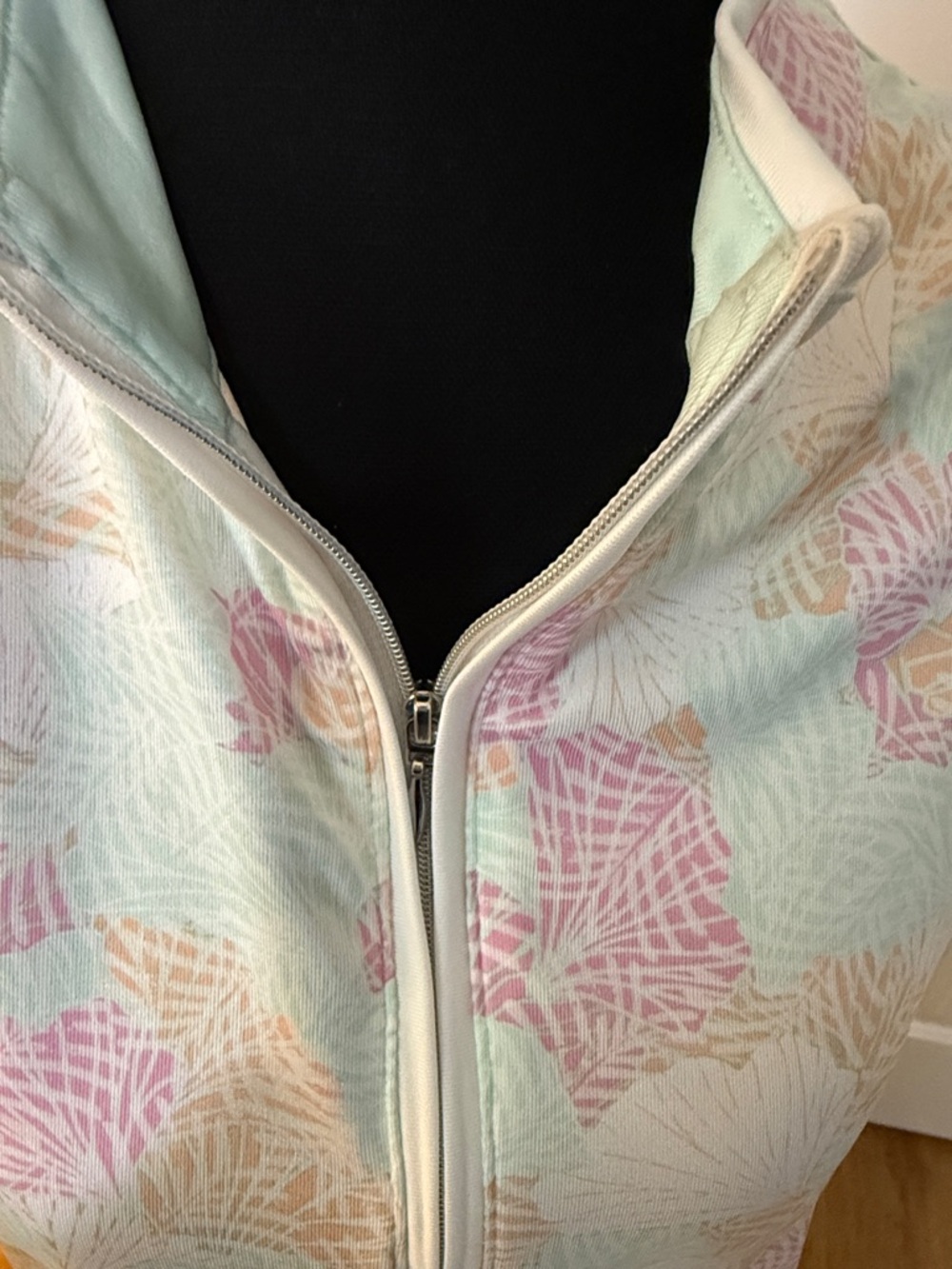 Pebble Beach Golf Dress Pink Mint Green Pastel Floral Dry Lux Fabric Pickleball - Picture 3 of 6